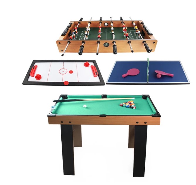 مجموعة ألعاب رياضية-كرة قدم-هوكي-بلياردو-تنس