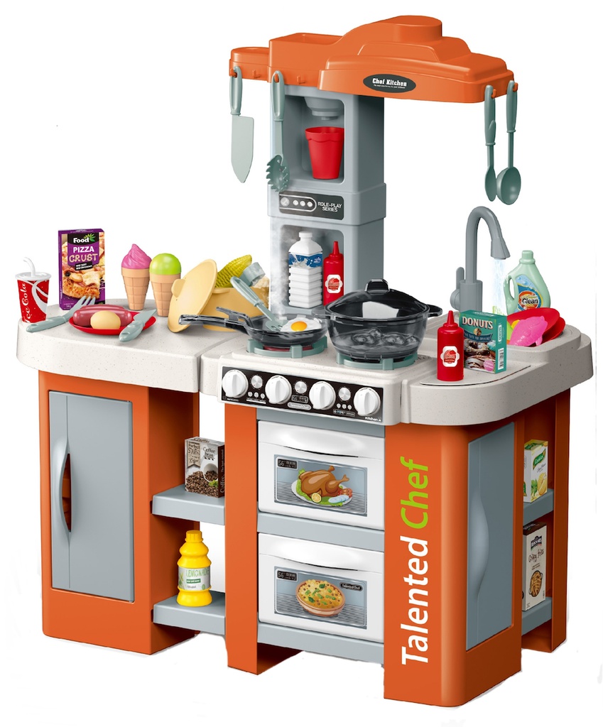 طقم مطبخ الشيف الموهوب  مع ضوء وموسيقى-72 قطعة