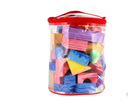 مجموعة مكعبات بناء ملونة 60 قطعة