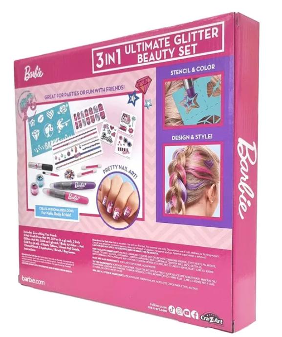 باربي - مجموعة الجمال اللامعة 3 في 1