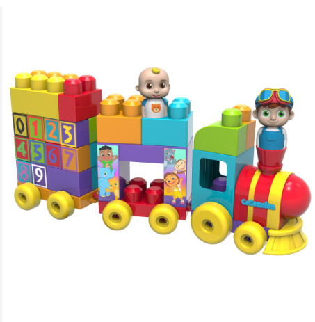 مجموعة مكعبات بناء قطار من كوكو ميلون