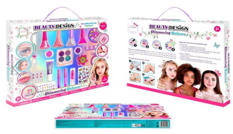 مجموعة تصميم لوكي بيوتي يونيكورن اللامع