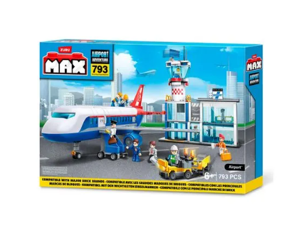 ماكس لعبة بناء مكعبات البناء  مطار 793 قطعة