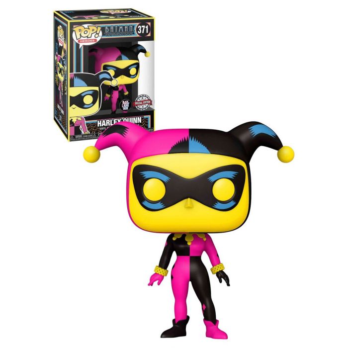 POP Heroes: DC- Harley Quinn(Black Light) (Exc)