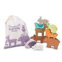 مجموعة الحيوانات الخشبية من بيتيلو