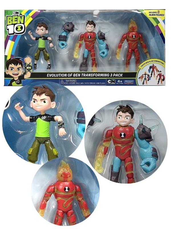  لعبة إيفولوشن أوف بن ترانسفورمنج بن تن (3 قطع)