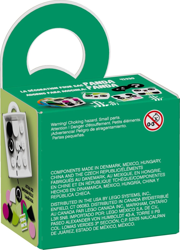 تعليقة حقيبة مكعب دب الباندا من ليقو