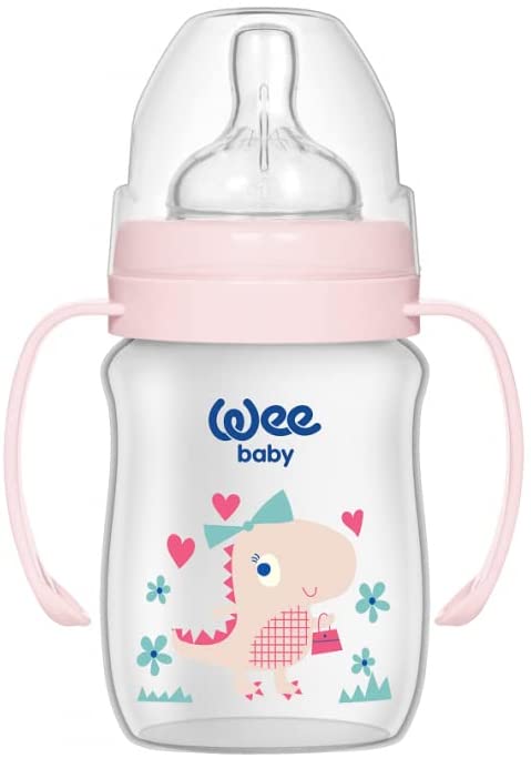 زجاجة رضاعة من مادة البولي بروبيلين الكلاسيكية عنق عريضة من وي بيبي 250 مل 1 قطعة