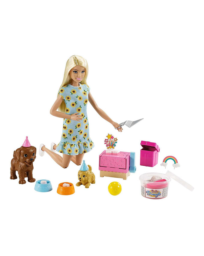 باربي مع كلب وسلايم