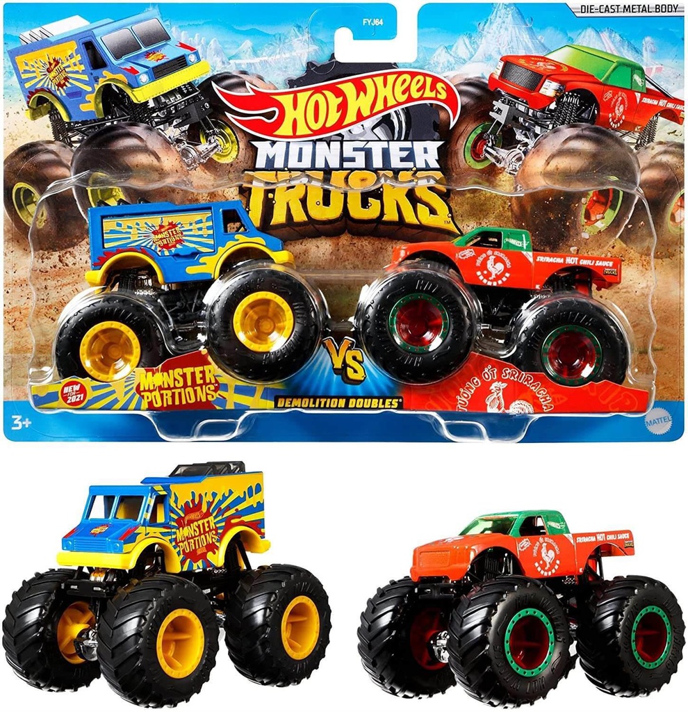 Hot Wheels Monster Trucks - Set of 2
