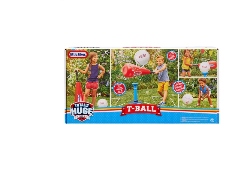 Little Tikes jumbo sports ball set with a baseball