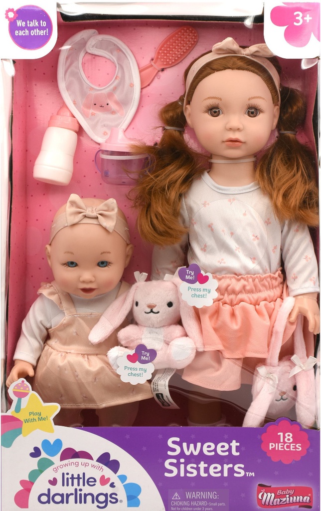 Baby Maziuna Little Darlings Sweet Sisters Doll