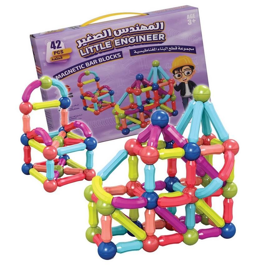 Engineer Magnetic Building Blocks Set 42 Pieces