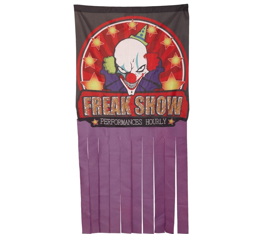 Clown Width - Curtain Decoration-Size: 158 x 78 cm