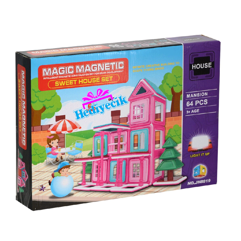 Magic House magnet 64 pieces