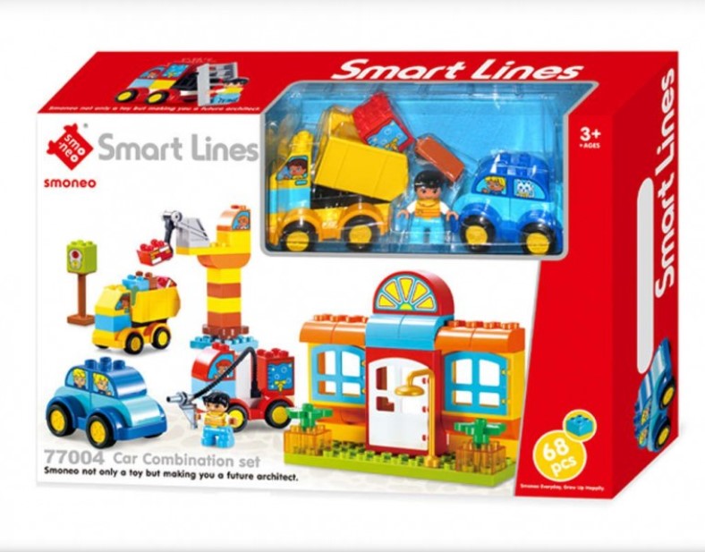 Semino Bricks Cars 68 Piece Set