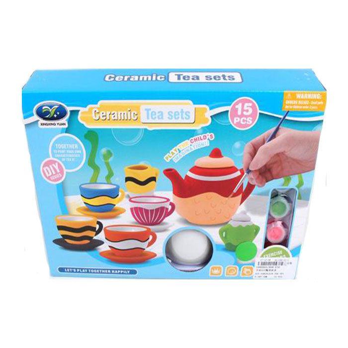 Coloring tea set 15 pieces