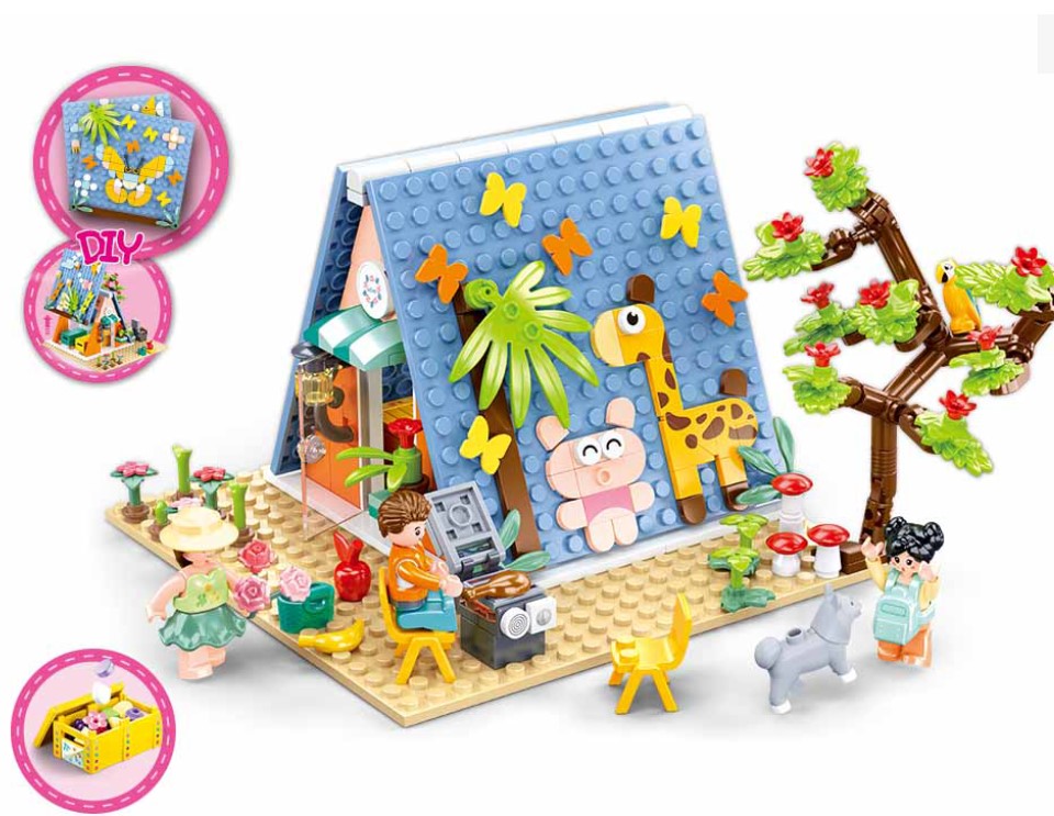 Sluban Girls Camp Blocks - 341 Pieces