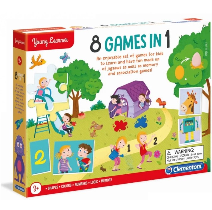 Clementoni - Little Learners - 8 games in 1