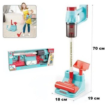 Upright vacuum cleaner toy with lights