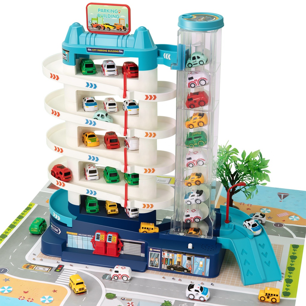 Building car parking with elevator