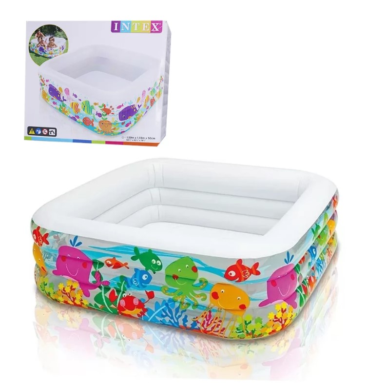 Intex inflatable pool with fish print