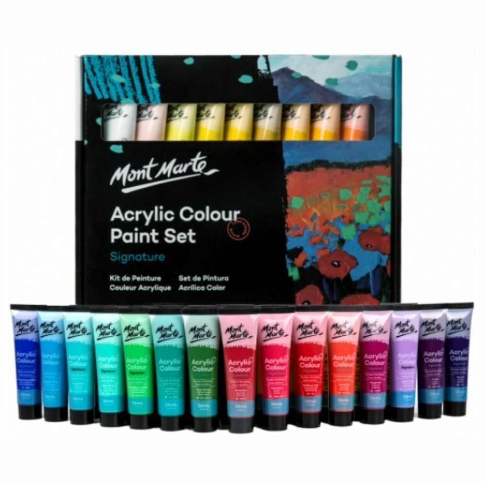 Mont marte acrylic colors 36 colors x 36 ml