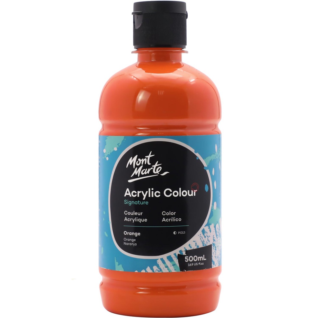 Acrylic colors from Mont Mart, 500 ml - orange