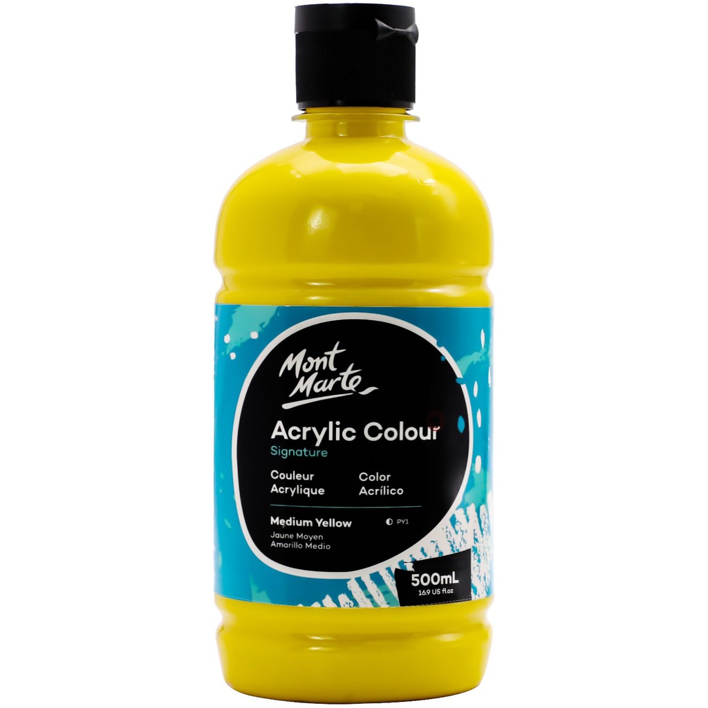 Montmart acrylic colors 500 ml - medium yellow