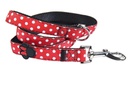 Inverted Minnie Mouse dog leash