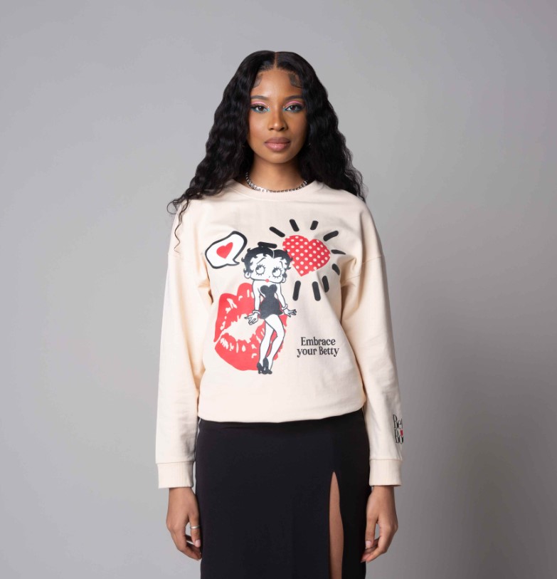 Betty Boop Ladies Sweatshirt