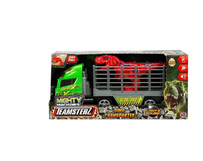 Teamsters Dinosaur Transport Truck with Lights and Sounds