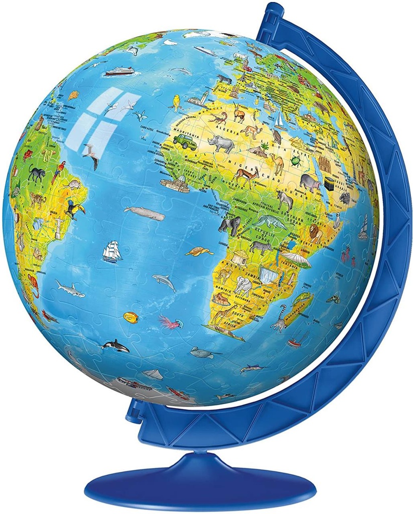 180 Piece 3D World Globe Model for Kids