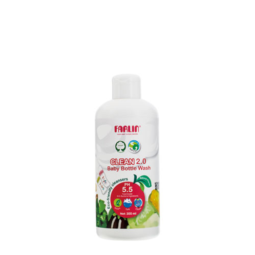 FARLIN Farlinclean 2.0 Bottle Wash Flip Top Cap 300Ml