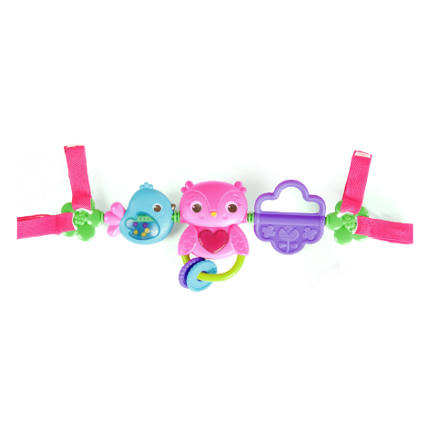 Bright Starts musical toy with rattle and beads