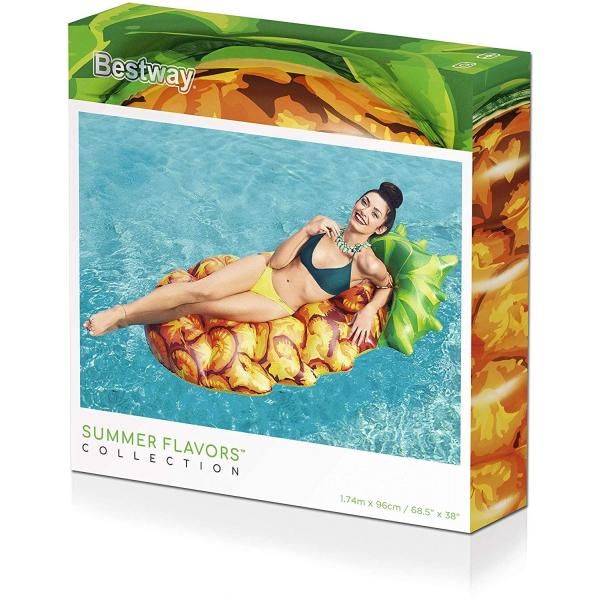 Pineapple-shaped water mattress, size 96*1.74 cm