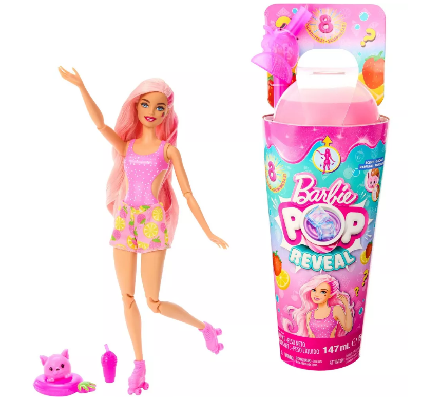 Barbie Pop Bayville Fruit Series Strawberry Lemon Doll - 8 Surprises