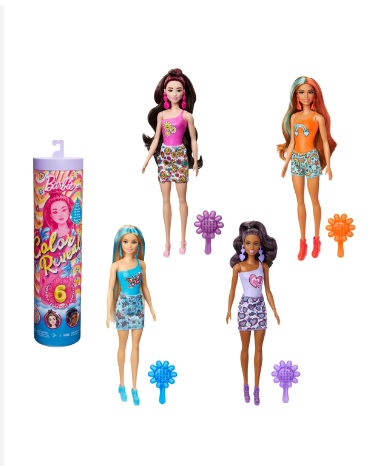 Barbie Color Bayville Rainbow Series Doll and Accessories with 6 Surprises