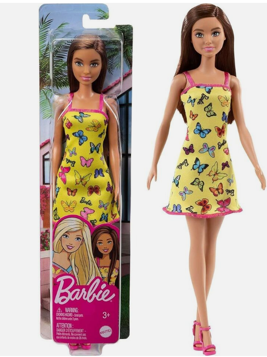 Barbie doll in yellow dress