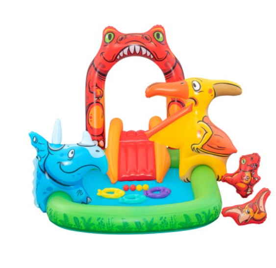 Inflatable water play center for kids and Jurassic pool