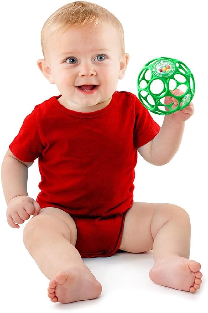 Oball Rattle Easy-Grasp Toy - Green