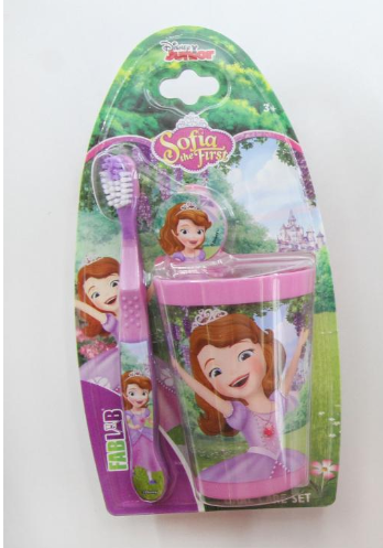 Disney soft toothbrush for children with Sofia cup
