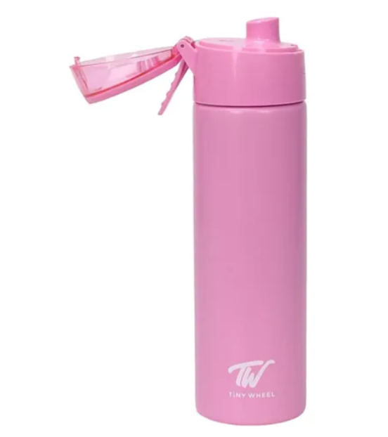 Tiny Whale Water Bottle 600 ml - Pink