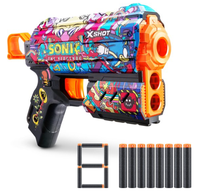 X-Shot Sonic Skins Pistol 8 Pieces