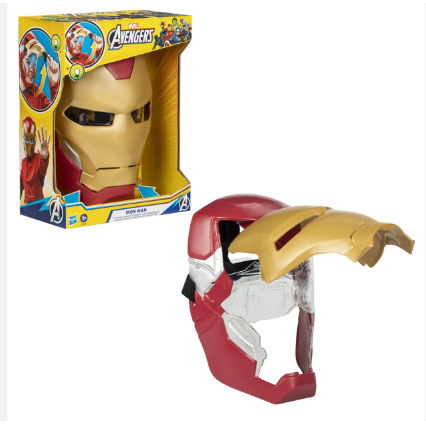 Marvel Avengers Iron Man Flip Mask - With Light Effects