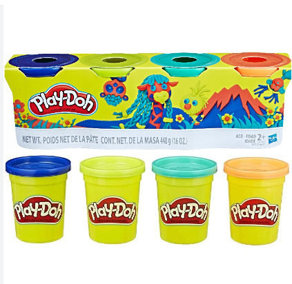 Set of 4 Colors Play-Doh Play Dough