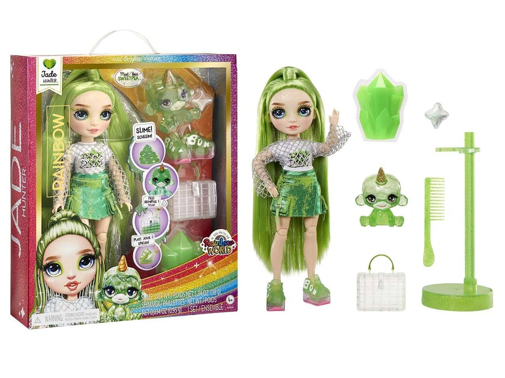 Rainbow High doll with sparkly slime and magic accessories