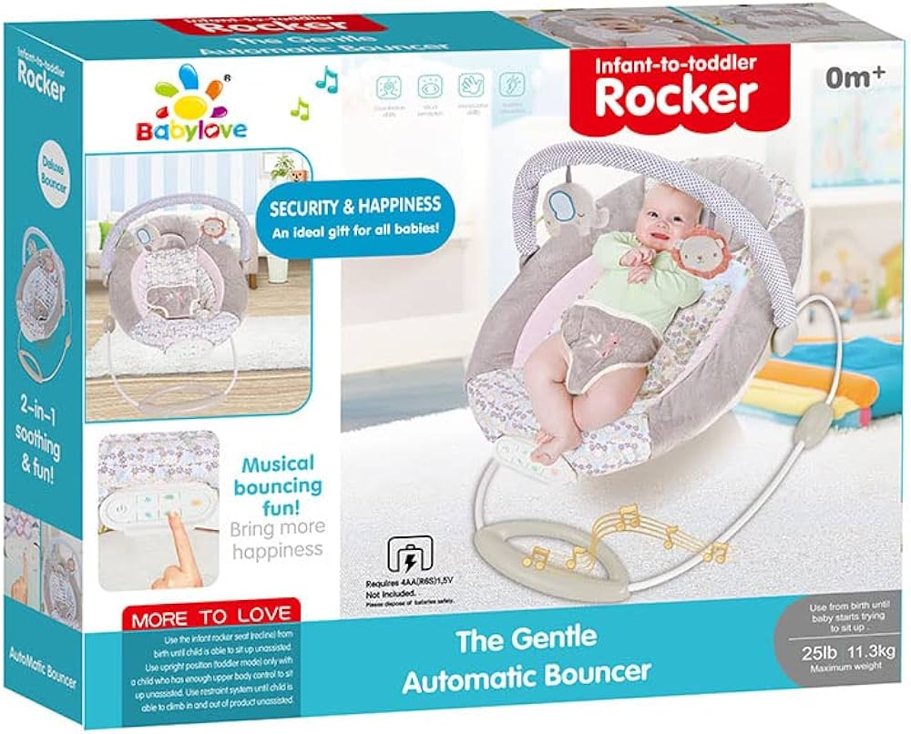 Plastic rocking chair with music from Baby Love