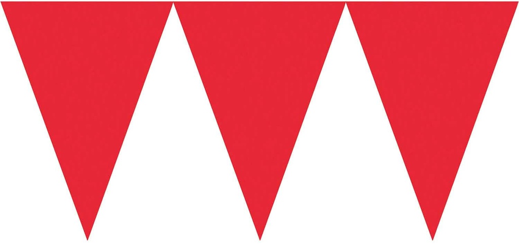 ديكور الحفلات | لافتة بينانت الورقية | لون أحمر  