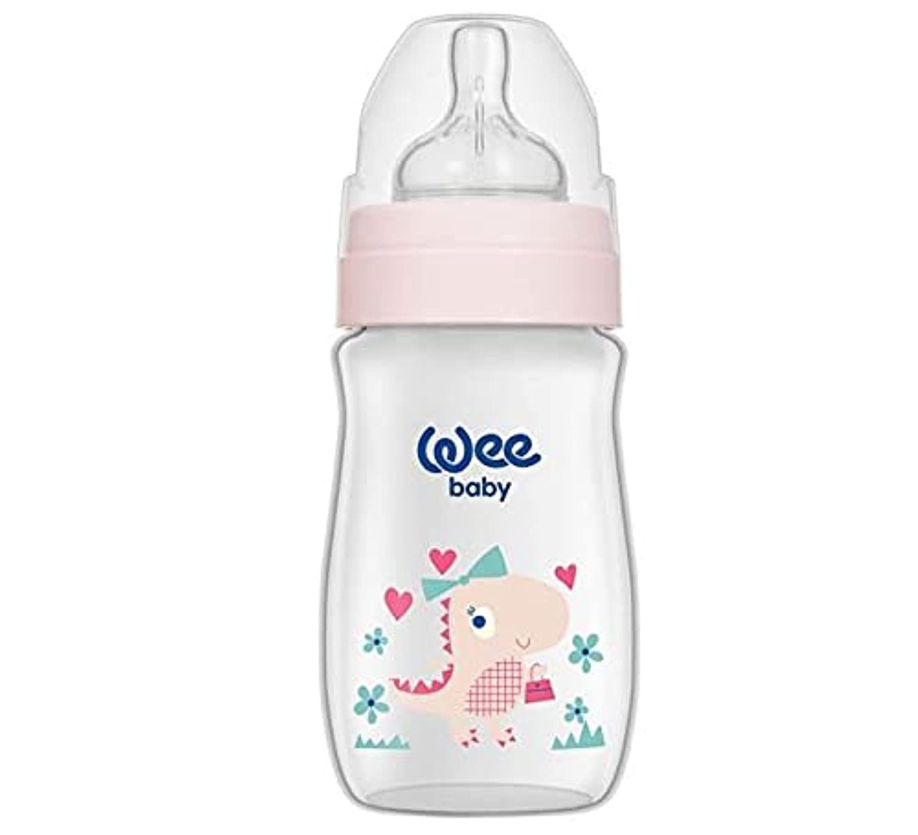 Wee Baby Classic Wide Neck Polypropylene Feeding Bottle 250ml 1pc